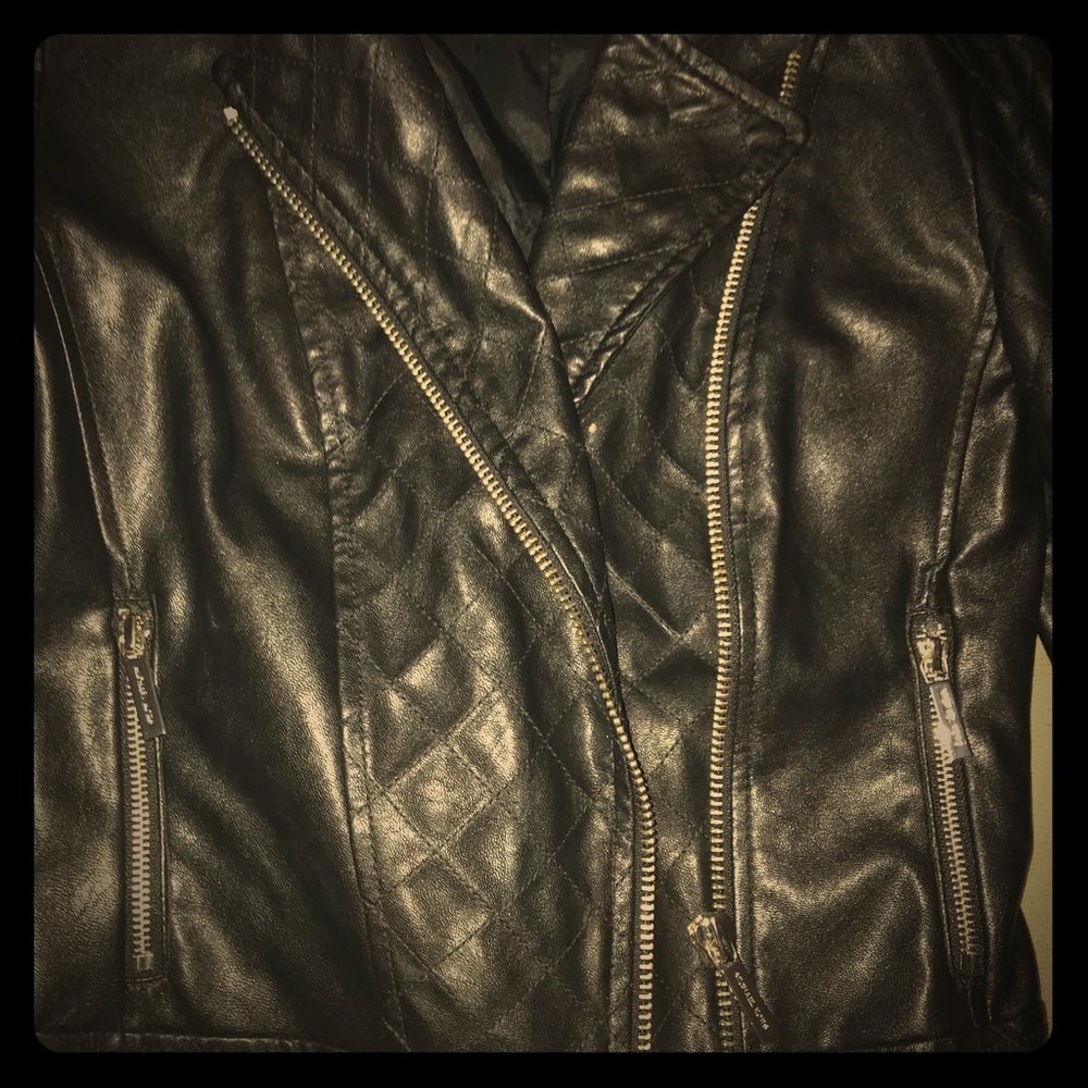 Michael Kors leather jacket Xs